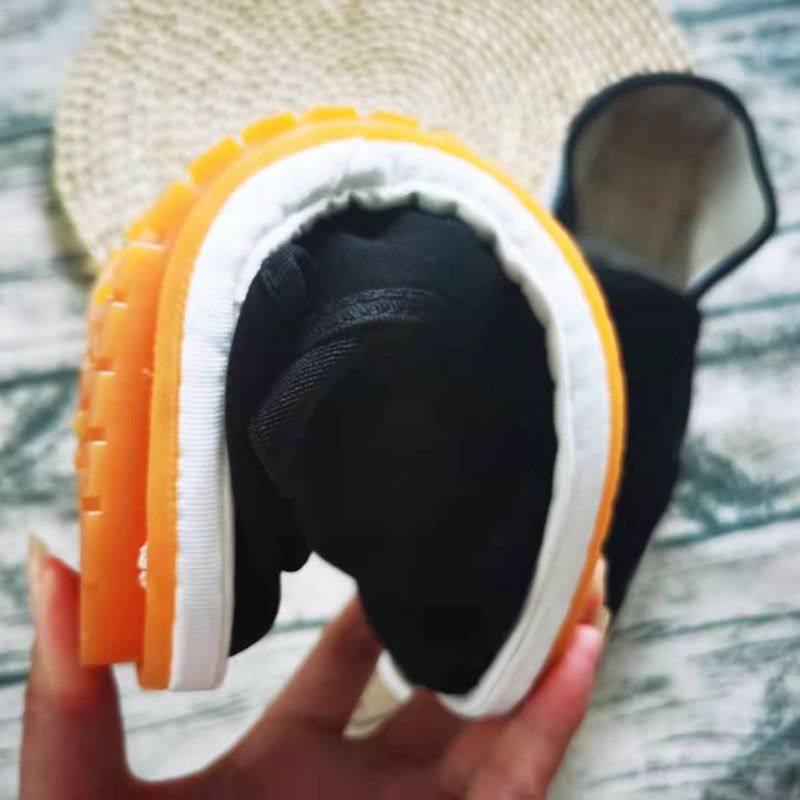 2023年春款黑色布鞋台州西山牛筋软底防臭男女懒人透气帆布工作鞋,淘宝优惠券,粉丝福利购,淘宝优惠卷