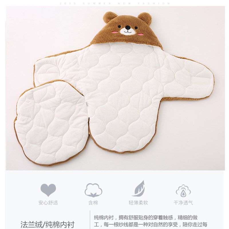 新款新生儿加厚抱被婴儿睡袋 秋冬季外出防踢被宝宝防惊跳襁褓,淘宝优惠券,粉丝福利购,淘宝优惠卷