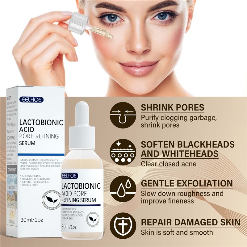 推荐Lactobionic Acid Pore Shrink Face Serum Hyaluronic Acid - 图1