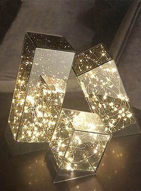 北欧创意现代简约玻璃罩摆件店面橱窗样板K间耶诞节新年春节装饰