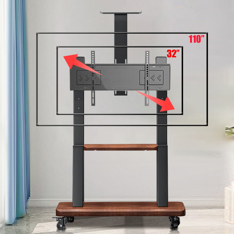 推荐新款电视移动推车直播落地支架通用32 55 65 75 85寸一体机触 - 图2