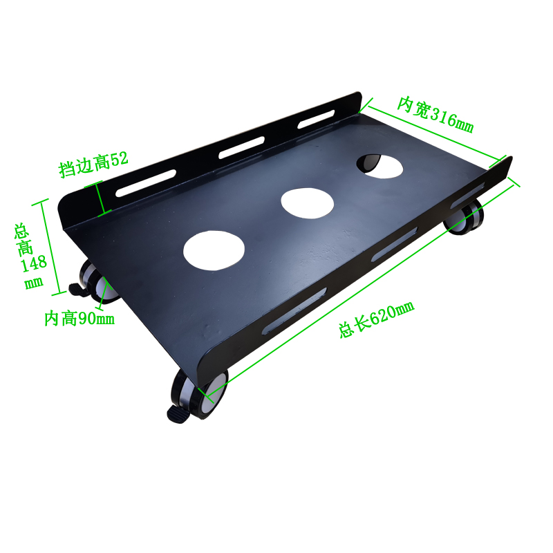 可移动台式电脑主机托盘底座滑轮机箱架子家用办公托架置物架 - 图0