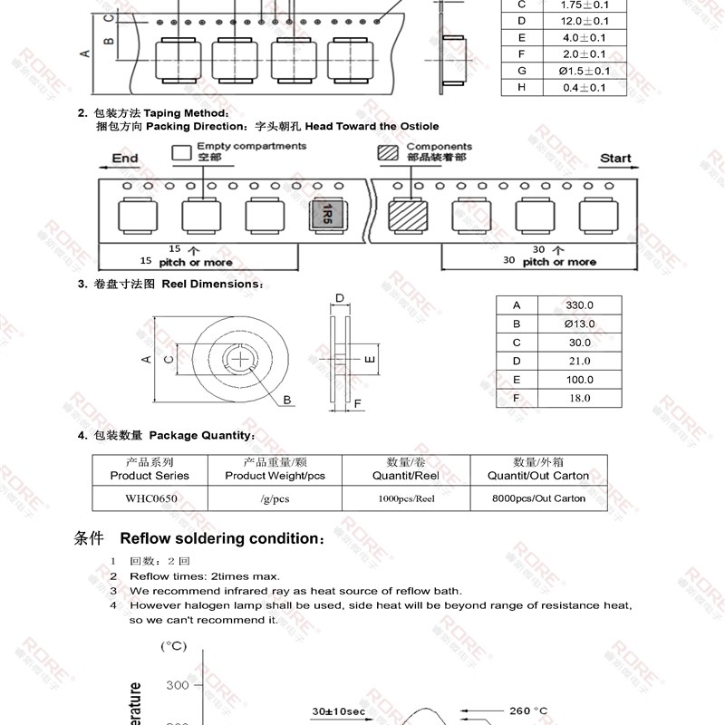 极速一体成型WHC0650(7*7*5)印字470/47UH大电流贴片功率电感现货 - 图2