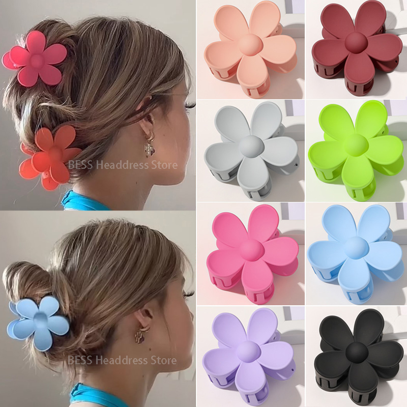 推荐Korea Flower Shape Hair Claw Clip for Women Girls Barret - 图0