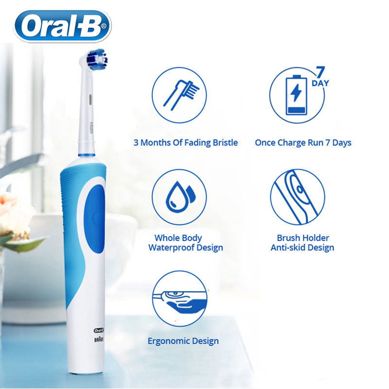 推荐Oral B Electric Toothbrush Adult Rotation Clean Teeth Ch - 图1