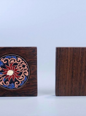 黑檀实木茶垫杯垫圆形电木日式禅意茶杯I垫茶道功夫茶杯托隔热茶