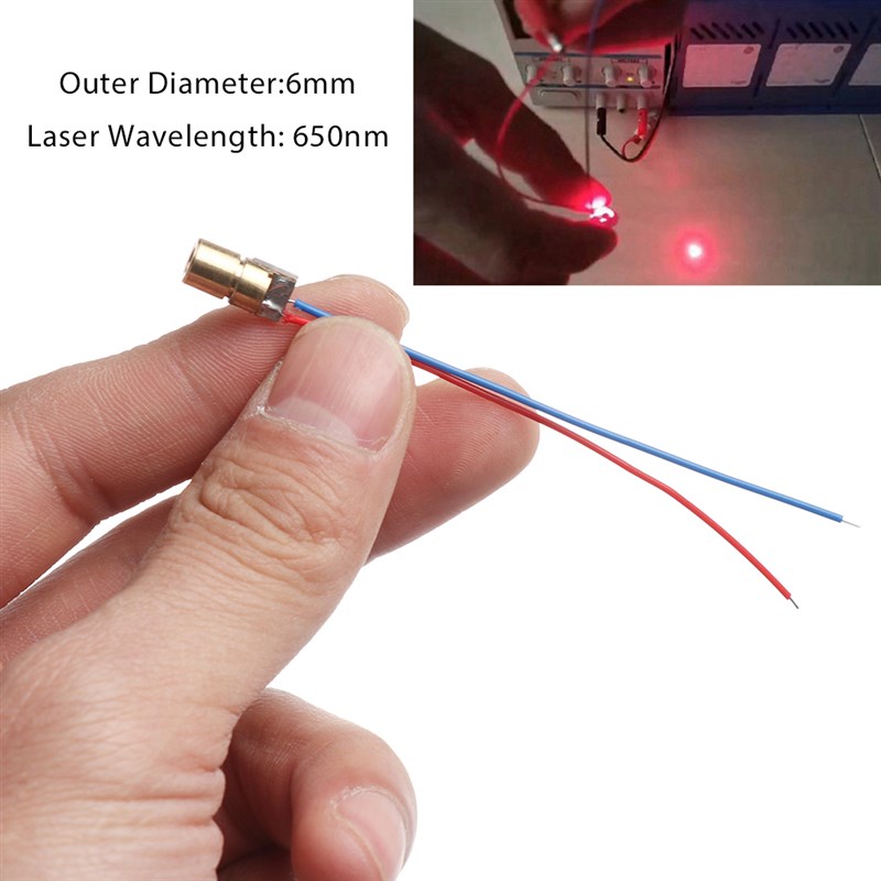 网红1/3/5/10Pcs Adjustable Laser Dot Cross Diode Module 650n - 图1