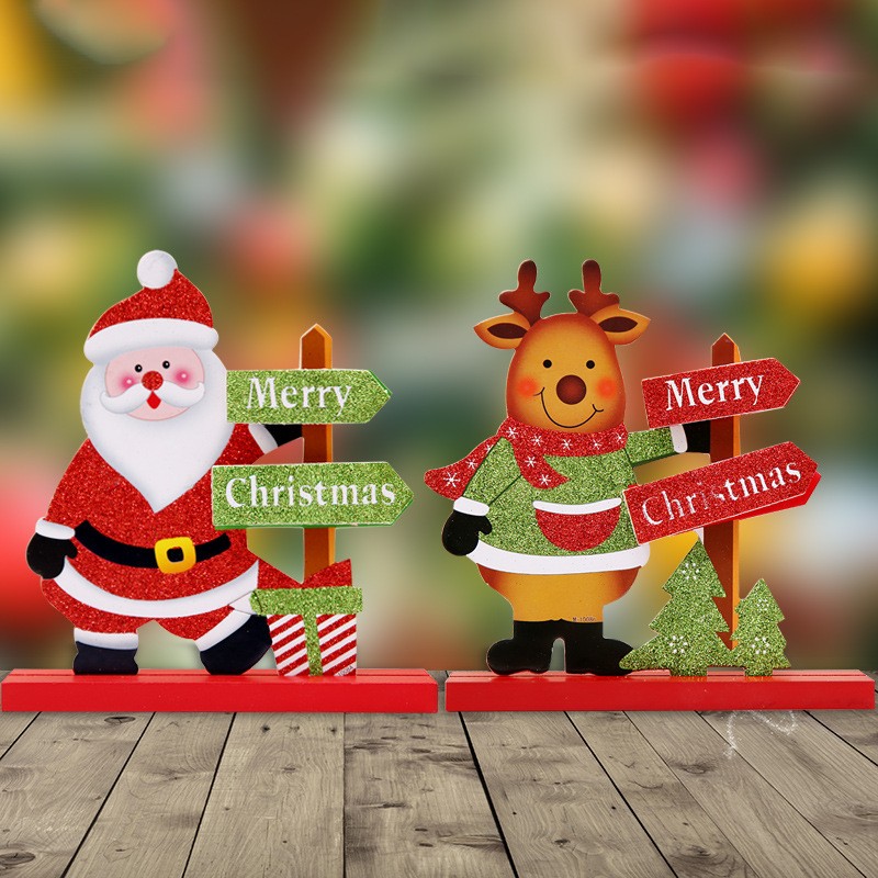 极速Christmas decorations bar counter Tabletop ornaments gif-图1