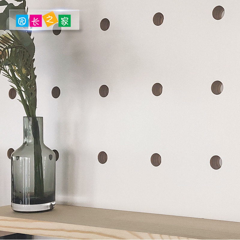 Director's House wall hole board storage no punching wooden Nordic laminate O decorative wall hanging partition storage