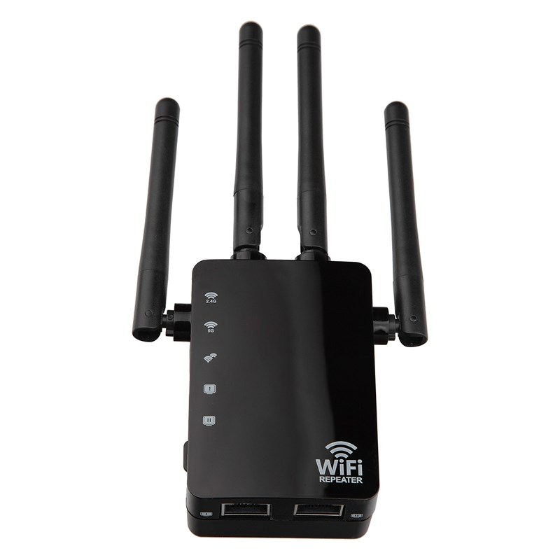 1200Mbps Wireless WiFi Signal Extender, 5.8G Dual-Band Home - 图3