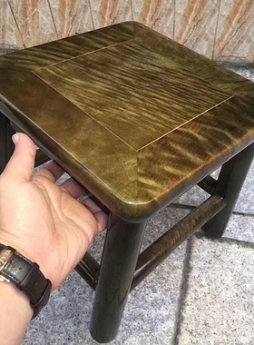 大叶楠仿阴沉木小凳子q矮凳椅子实木方凳儿童换鞋凳家用洗脚小板