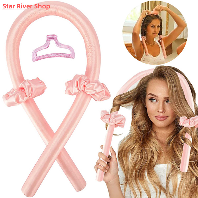 推荐Heatless Hair Curlers Curling Iron Headband Lazy Curler - 图2