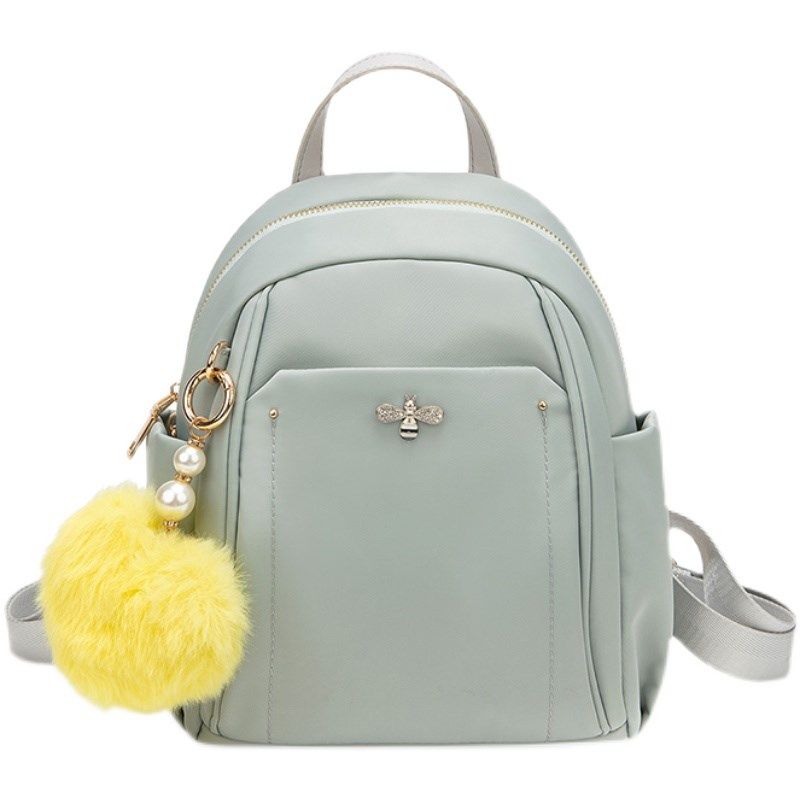 2024新款牛津布双肩包女韩版简约时尚休闲小背包轻便防水迷你布包,淘宝优惠券,粉丝福利购,淘宝优惠卷