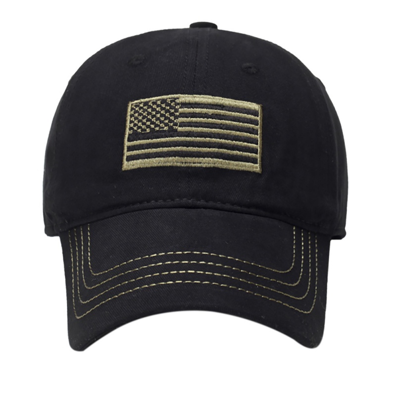 速发Flag Embroidery Hat Thin Blue Line Flag Tactical Hats me