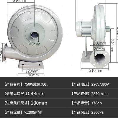 高档木工子母锯吸尘机静t无刷音通风机大功率鼓风工业强锯台吸力-图0