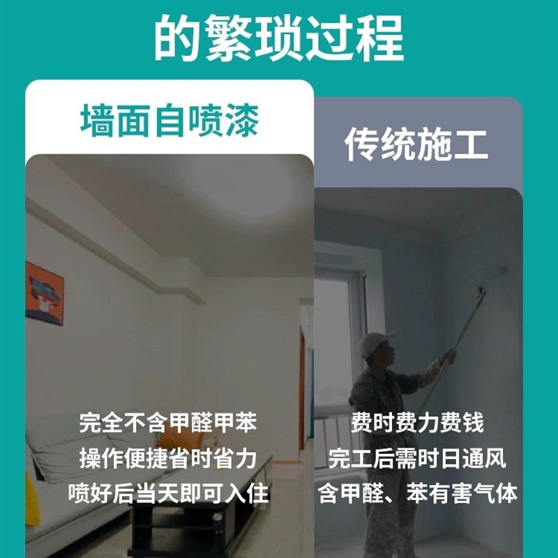 现货速发【油漆师傅都说好】墙面喷漆罐白色墙壁乳胶修复神器 - 图2