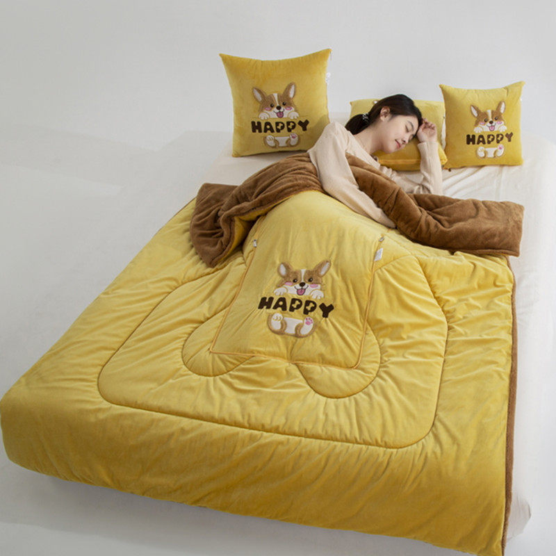 加厚卡通抱枕被子两用车载靠垫枕头被办公室沙发午睡折叠空调被,淘宝优惠券,粉丝福利购,淘宝优惠卷