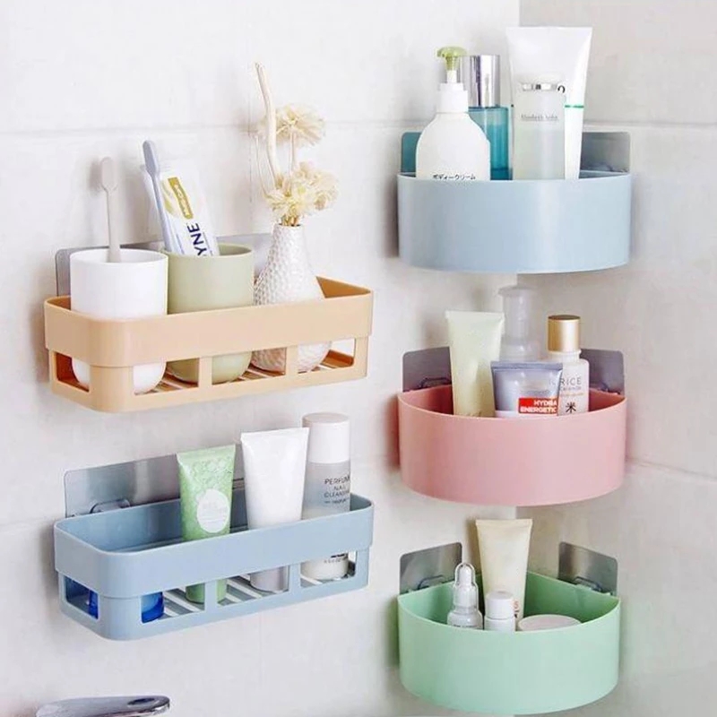 速发.Multifunction Bathroom Storage Suction Holder Shelf Spo - 图0