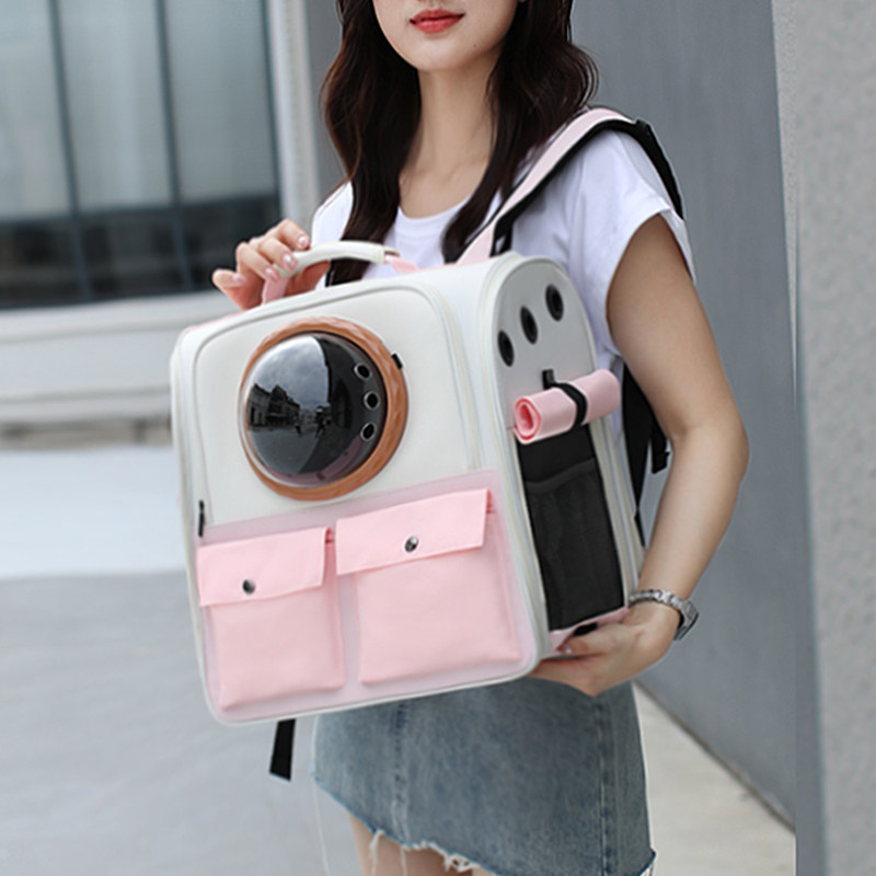 猫包外出便携双肩猫背包猫咪大容量宠物包透气四季手提太空舱狗包,淘宝优惠券,粉丝福利购,淘宝优惠卷