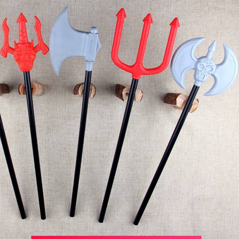 推荐Halloween Reaper Sickle Trifork ghost axe plastic simula - 图0