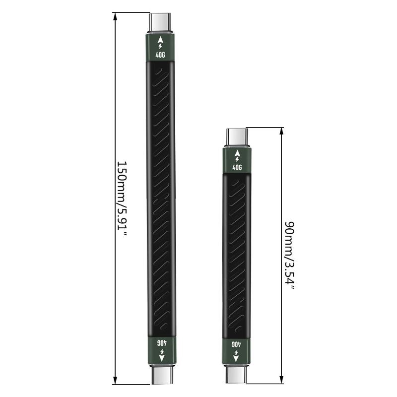 2020 PD 60W Thunderbolt 3 cable Certified 40Gbps Type C to - 图1