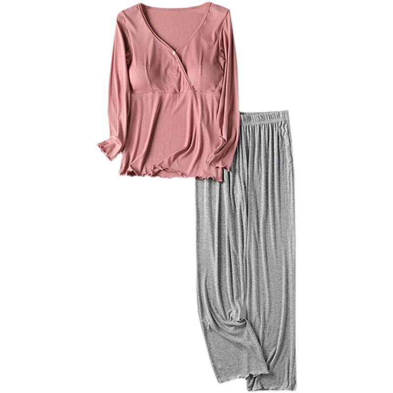 哺乳衣夏外出长袖长裤套装产后喂奶月子服孕妇睡衣夏天薄款家居服,淘宝优惠券,粉丝福利购,淘宝优惠卷