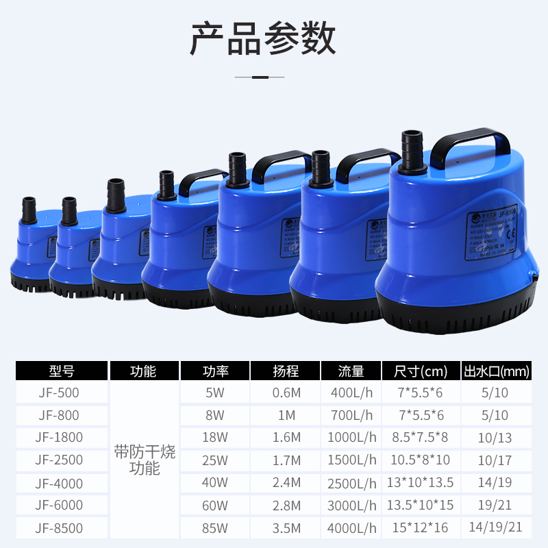 新款鱼缸潜水泵小型家用抽水泵静音底吸潜水泵水族箱低水位吸便循