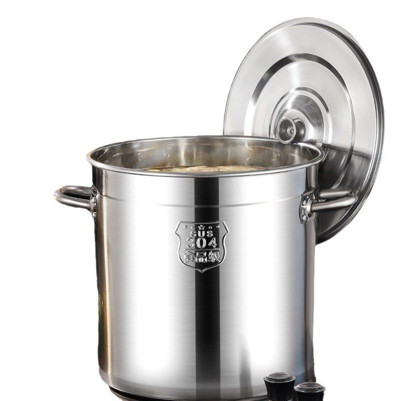 304不锈钢桶圆桶商用汤桶烧水桶家用炖锅卤桶大T容量加厚带盖汤锅,淘宝优惠券,粉丝福利购,淘宝优惠卷