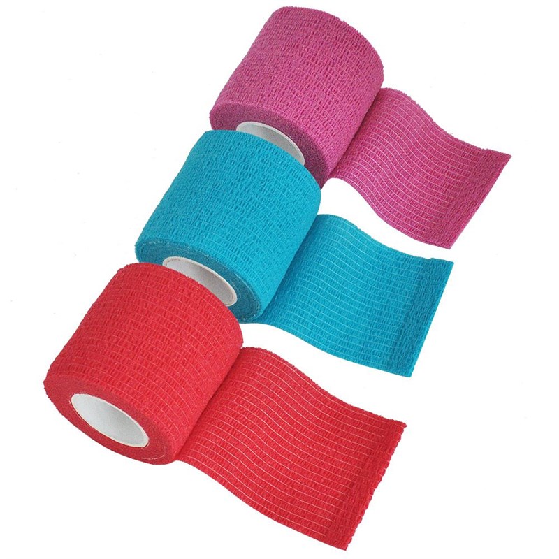 极速1Roll 2.5/5/10cm*4.5m Gauze Bandage Self-adhesive Breath-图1