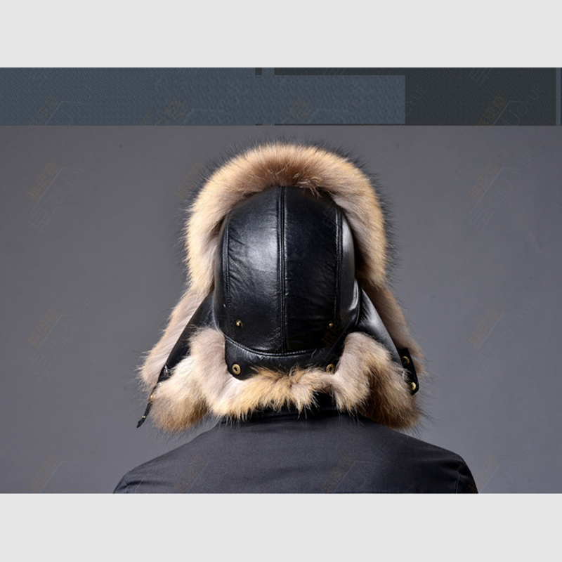 热销Lei Feng Hat Man Winter Hat Empty Roof Man's Fur Cap Imi - 图0