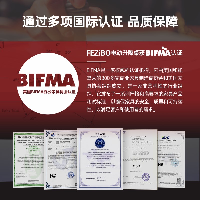 FEZIBO电动升降桌双电机实木书桌智能工作台学习桌架办公桌腿LD1 - 图2