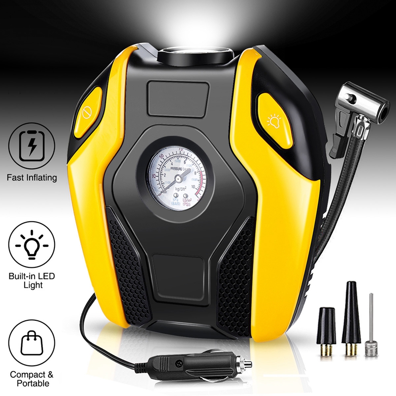 12V 150Psfi Car Tire Inflator Electric Tire Pugp Ditimal - 图1