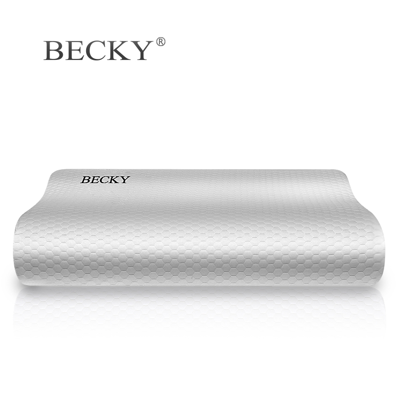 BECKY枕头单人舒适颈椎枕深度睡眠慢回弹记忆棉柔软侧睡成人礼盒 - 图3