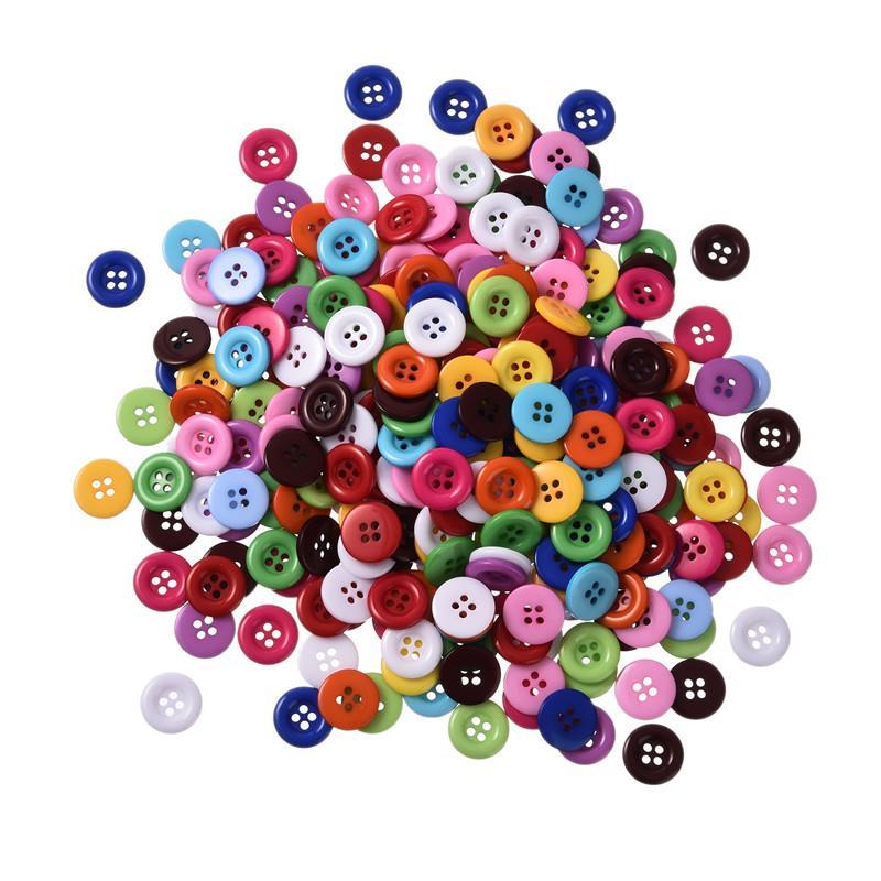 推荐100pcs 18mm Round Resin Buttons Sewing Tools Decorative - 图2