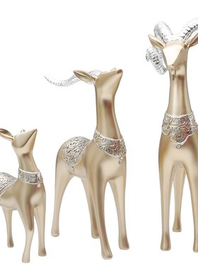 山羊开泰电视柜摆件样板房装饰品客厅简约房间室内创意设计摆设