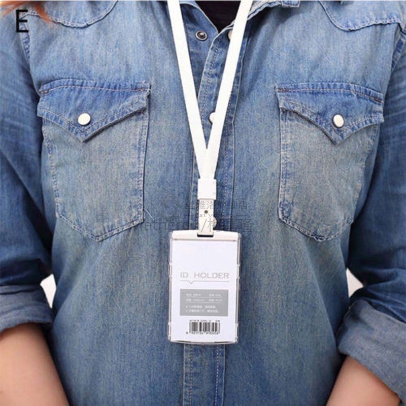 推荐Credit ID Card Badge Tag Holder Hard Plastic Pocket Pass - 图0