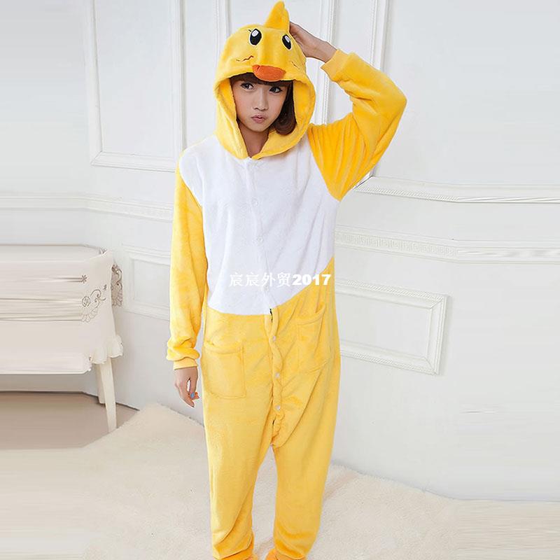 Flannel Cute Anime onesie Adults aniGmal PAjamas Duck Cospla - 图1