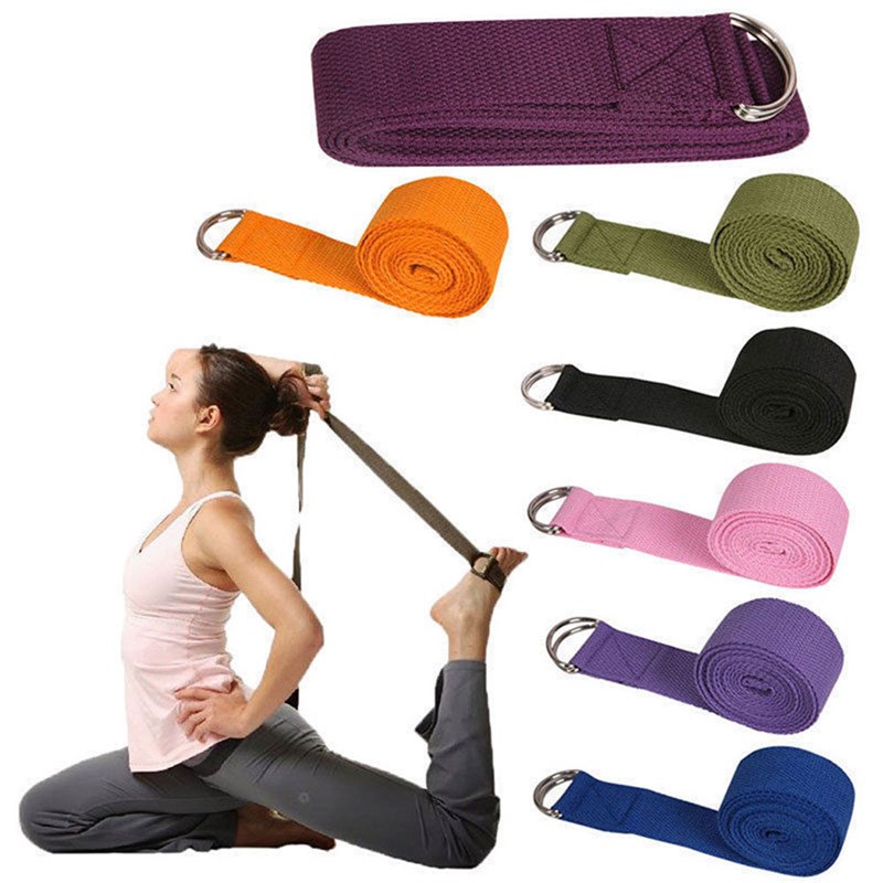 0jm Sport Yoga Strap Durable Cotton Exercise TStraps Acdu - 图2