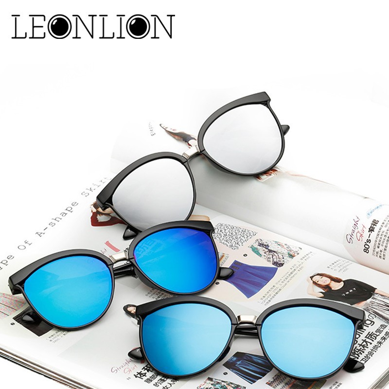 速发LeonLion Candies Brand Designer Cat Eye Sunglasses Women-图1