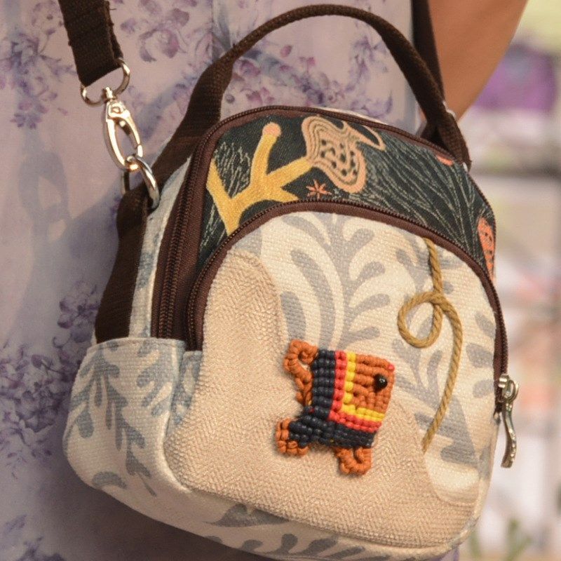 新款民族风斜挎女士包零钱迷你编织单肩包百搭手机包超轻便小包包,淘宝优惠券,粉丝福利购,淘宝优惠卷