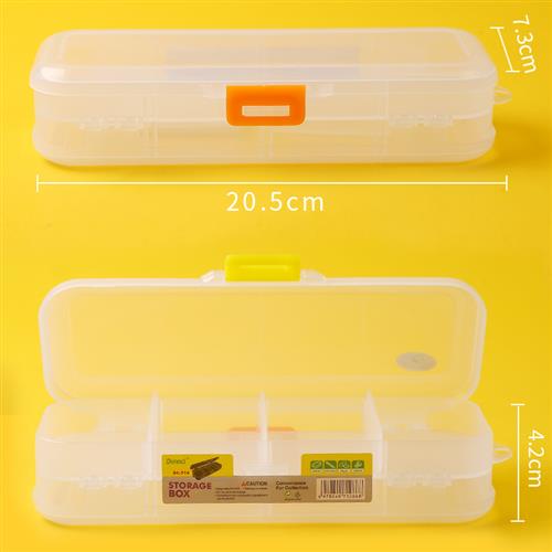 推荐NEW Transparent Pencil Case 2 Layer Pen Box Pencilcase S - 图0