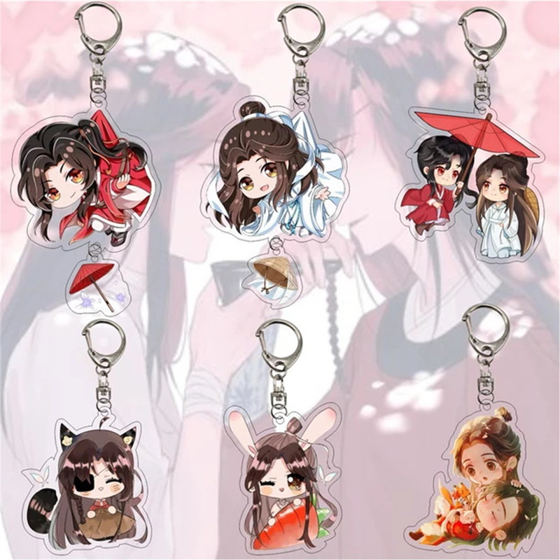 速发Anime Tian Guan Ci Fu Keychain Acrylic Xie Lian Hua Chen - 图0