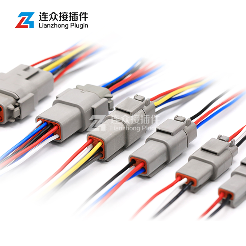DTM06-8S德驰汽车连接器DTM04-8P接插件公母头接线端子线束插头-图3