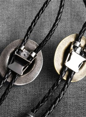 潮男士胸前装饰项链复古脖子吊A坠长绳衬衣服配饰挂饰挂坠挂件帽