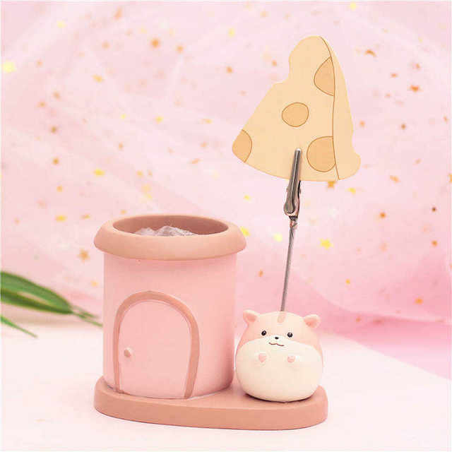 Cute girl heart cartoon student k student fresh pen holder creative fashion desktop stationery storage sticky notes folder stationery
