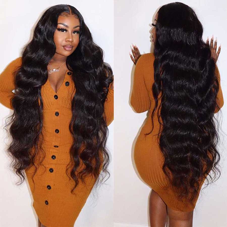 推荐1x6x2 Body Wave Lace Front Wig Pre Plucked 250 Density 0 - 图1