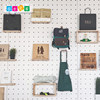 Director's House wall hole board storage no punching wooden Nordic laminate O decorative wall hanging partition storage