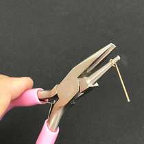 Semi-groove semi-circle pliers round mouth j9 work pliers winding ring goods copper wire jewelry handword needle copper ring decoration DIY tool