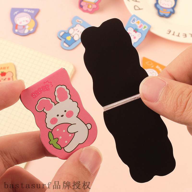 速发Creative cartoon magnetic bookmark paper students read b