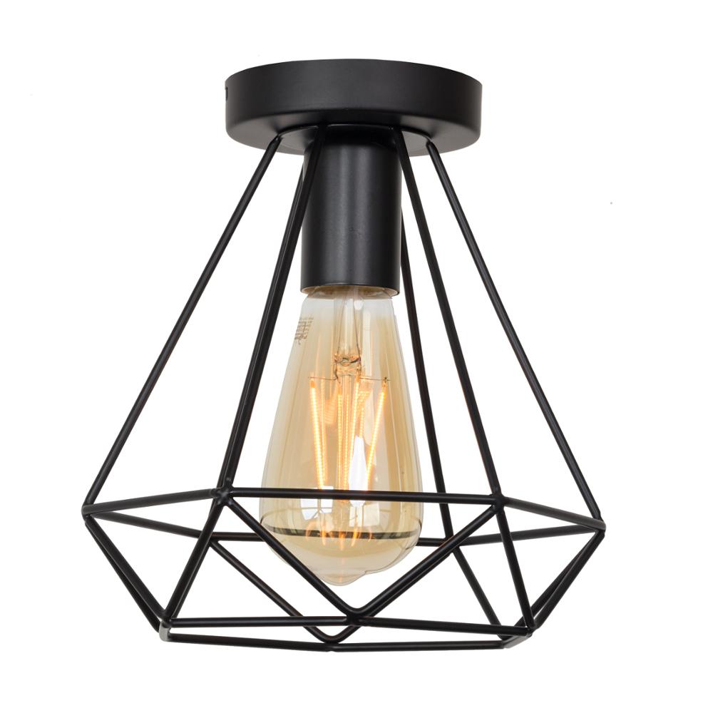 dling dceiling lamp iniustrial wind wrought iron bla - 图2